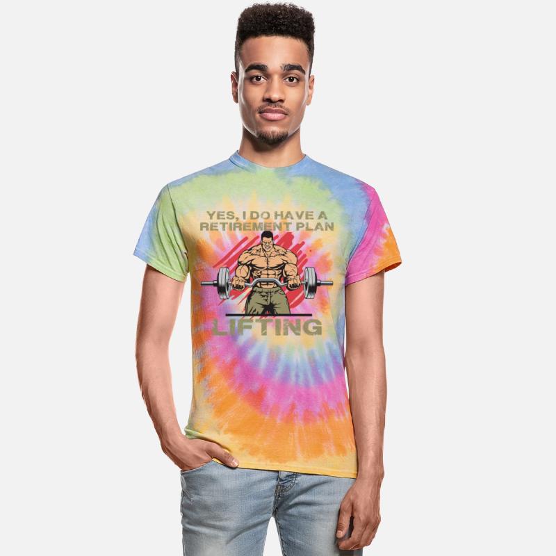 Retirement Plan Lifting Tshirt Old man Gym