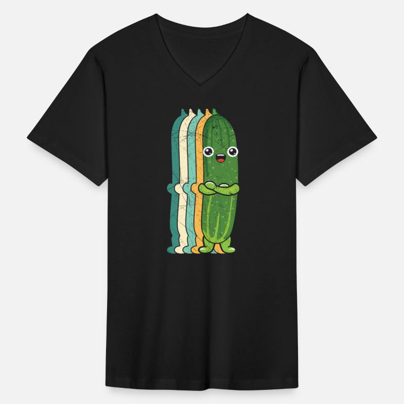 Retro Cucumber Vegetable Plant Vegetarian Vegan