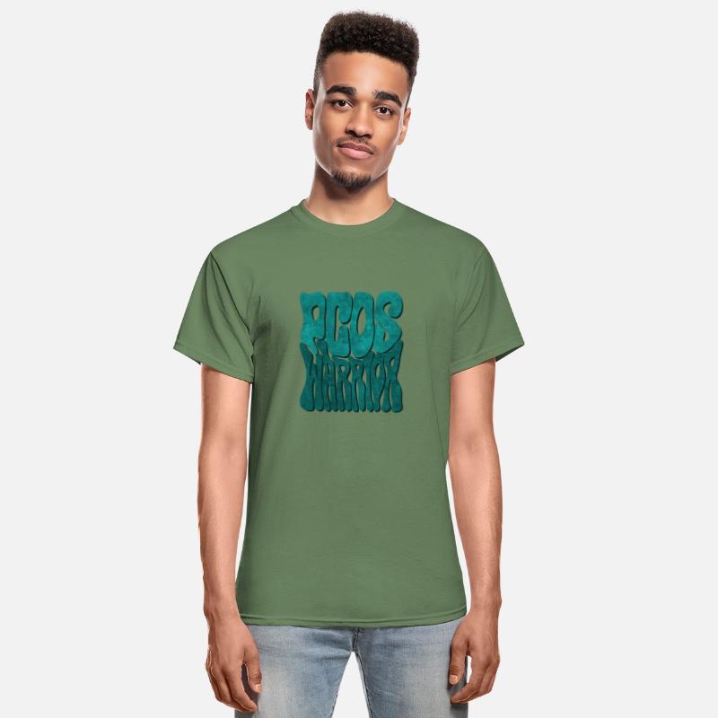 Retro Groovy PCOS WARRIOR Teal Ribbon Awareness