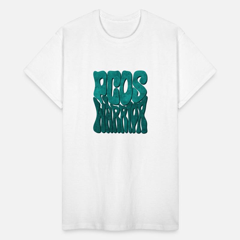 Retro Groovy PCOS WARRIOR Teal Ribbon Awareness