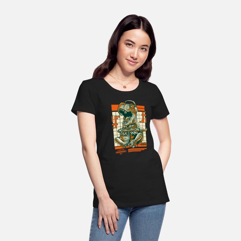 Retro T Rex Gamer Video Games Dinosaur