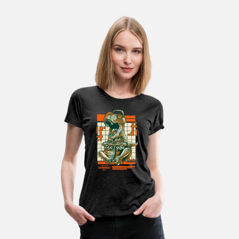 Retro T Rex Gamer Video Games Dinosaur