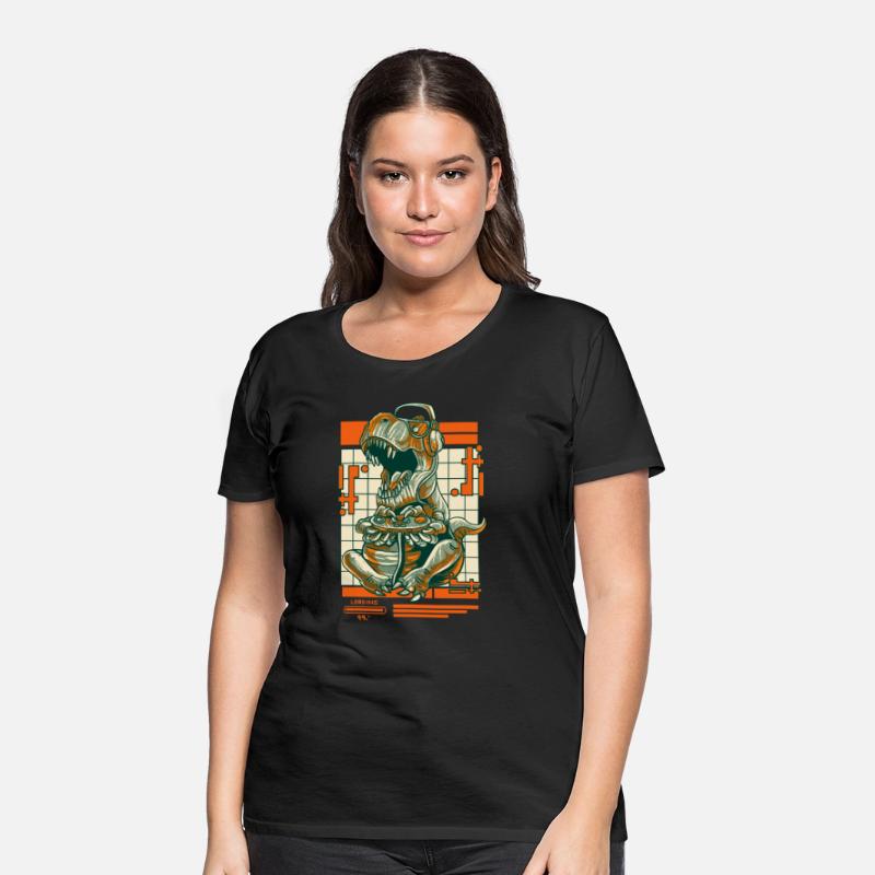 Retro T Rex Gamer Video Games Dinosaur