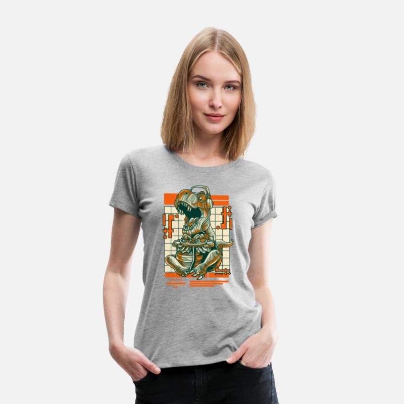 Retro T Rex Gamer Video Games Dinosaur