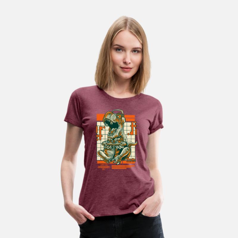 Retro T Rex Gamer Video Games Dinosaur