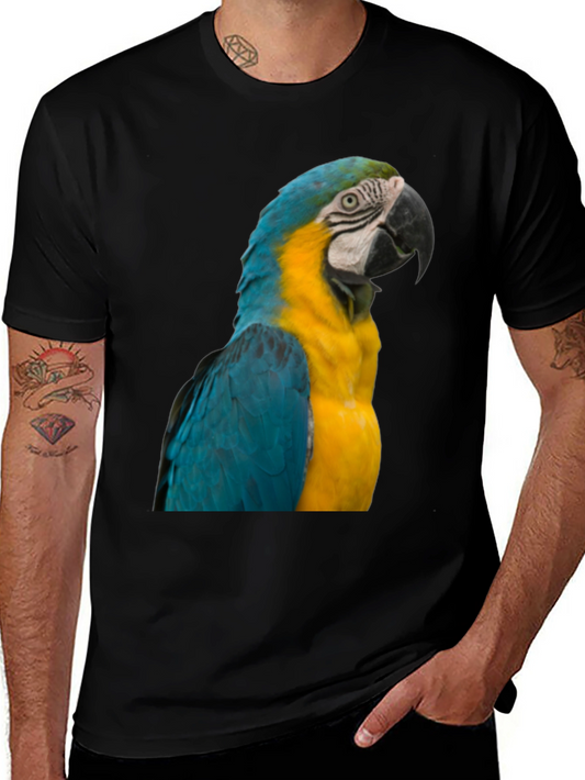 Macaw Parrot Graphic T-Shirt - Bold Bird Design
