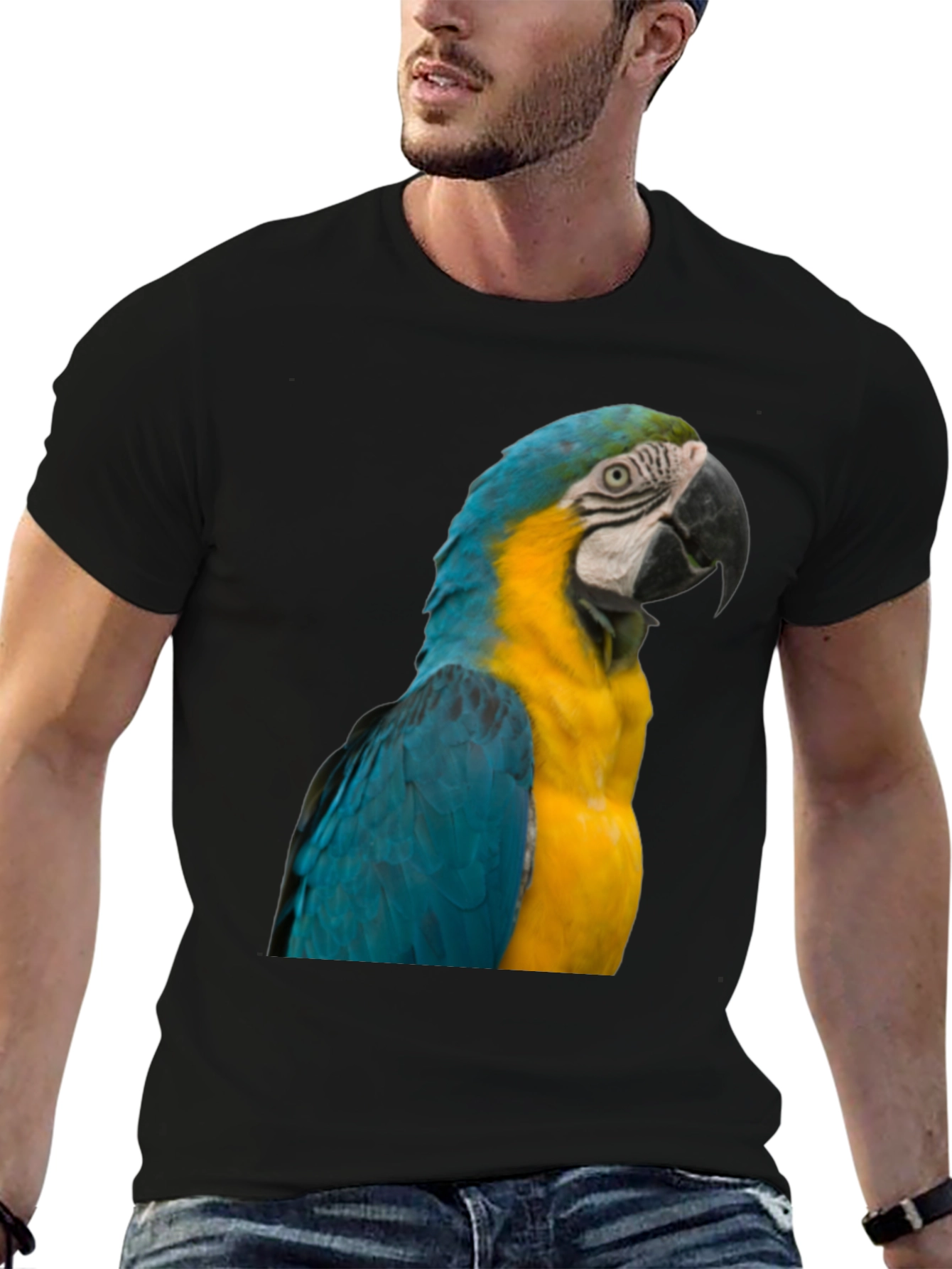 Macaw Parrot Graphic T-Shirt - Bold Bird Design