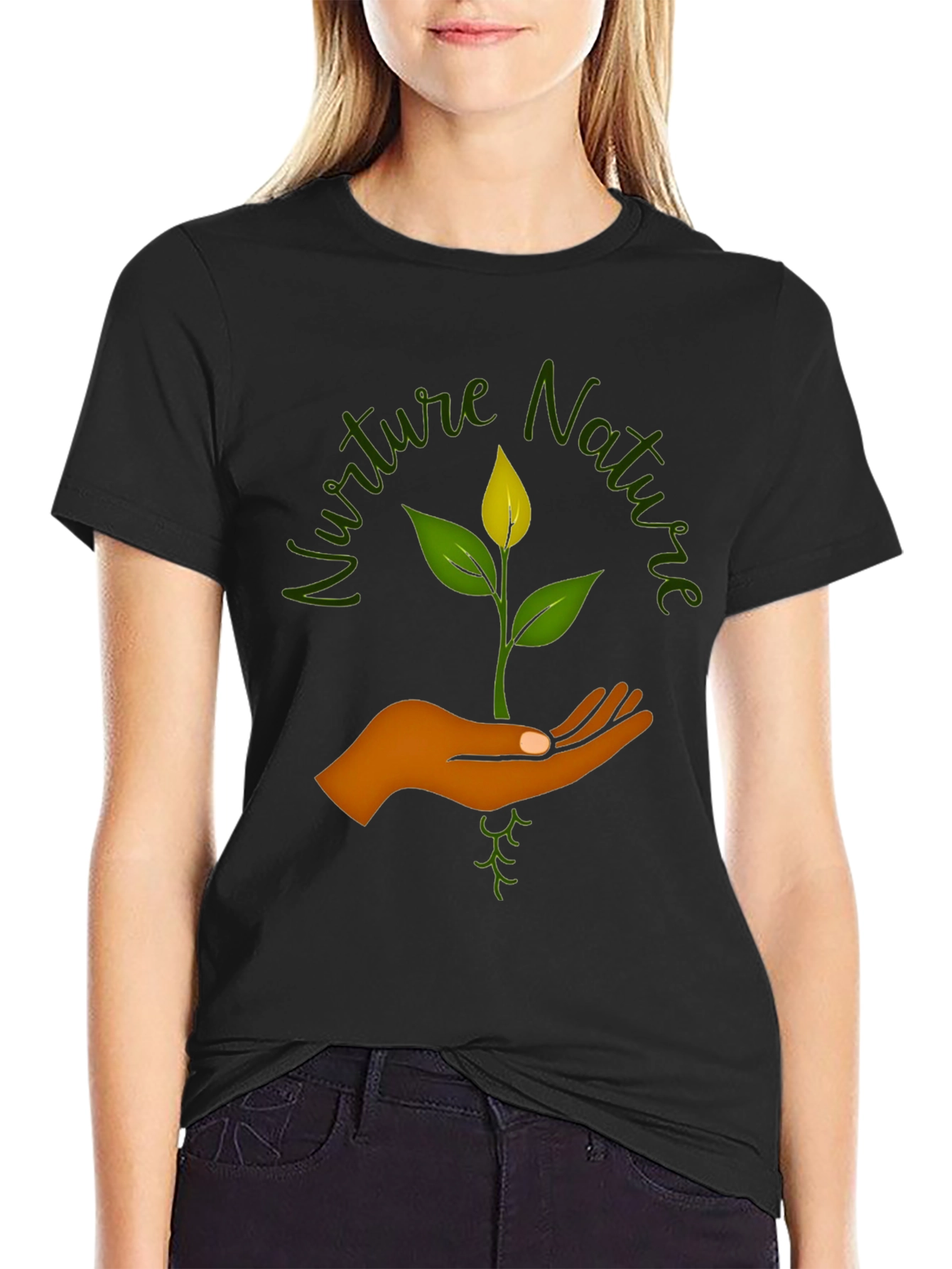 Nurture Nature Graphic Tee - Eco-Friendly Design