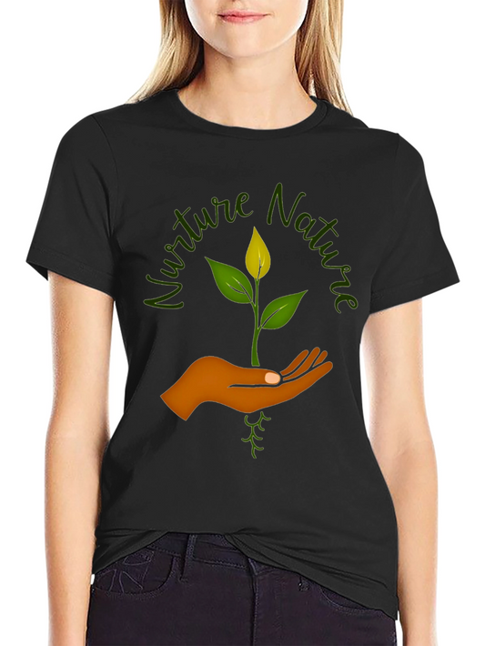 Nurture Nature Graphic Tee - Eco-Friendly Design