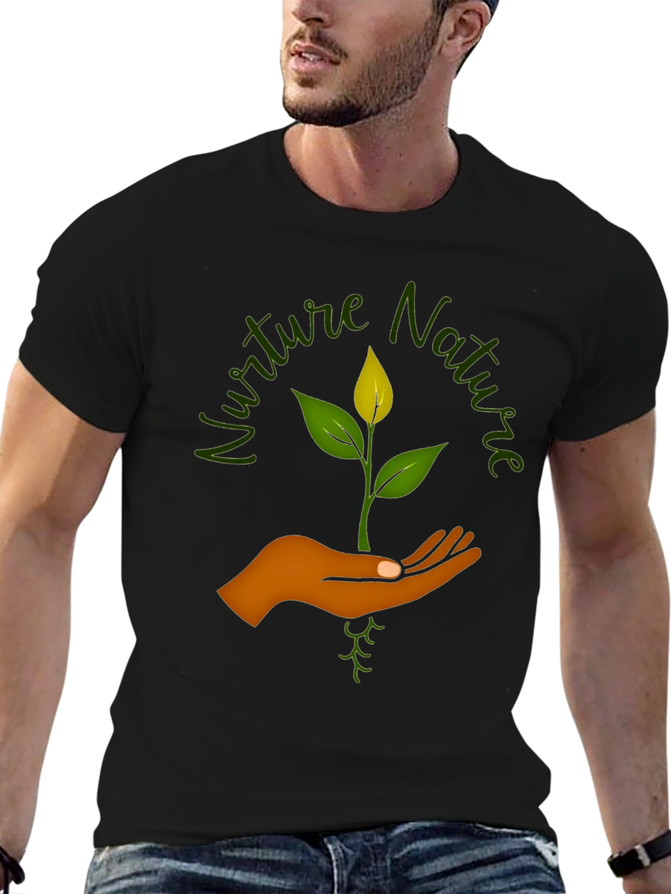 Nurture Nature Graphic Tee - Eco-Friendly Design