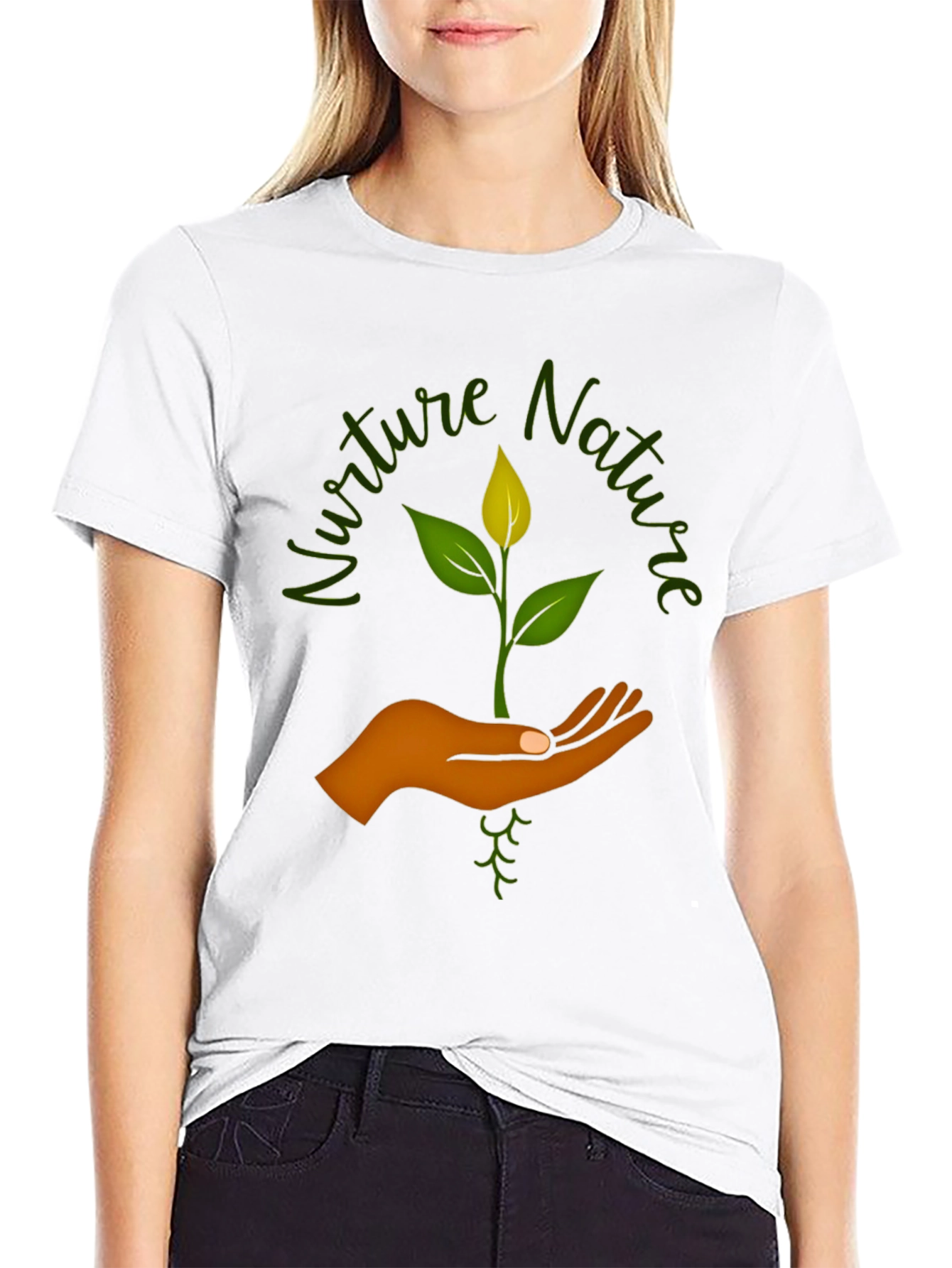 Nurture Nature Graphic Tee - Eco-Friendly Design