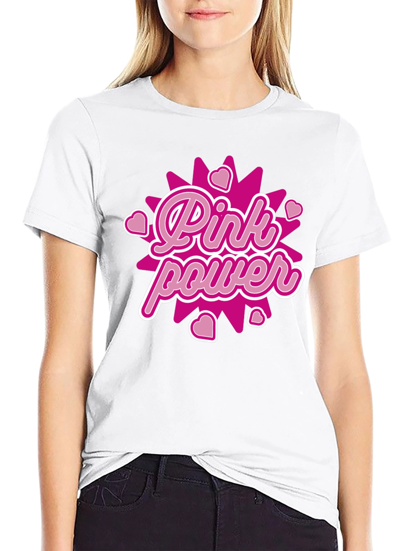 Pink Power Graphic Tee - Bold & Stylish