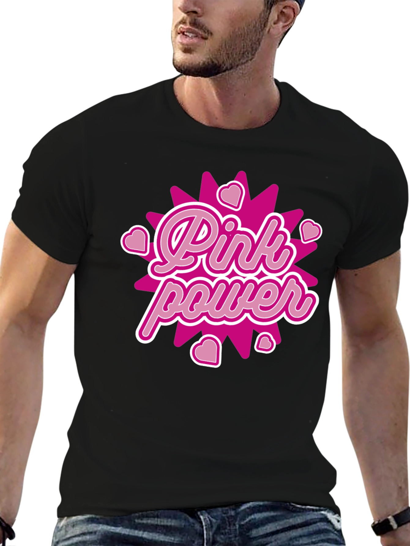 Pink Power Graphic Tee - Bold & Stylish