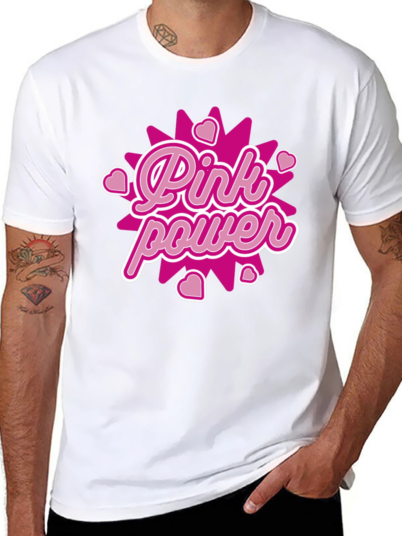 Pink Power Graphic Tee - Bold & Stylish