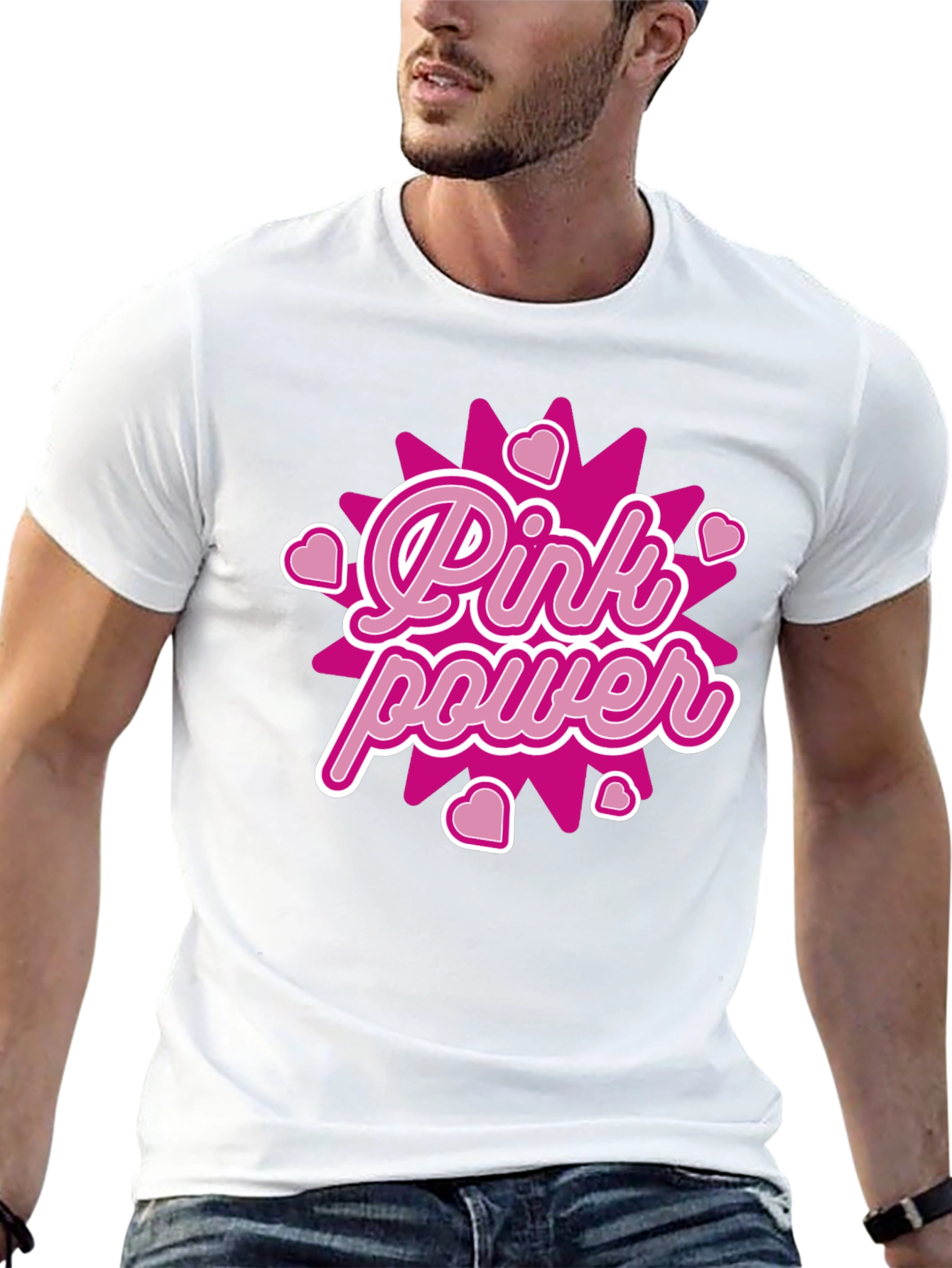 Pink Power Graphic Tee - Bold & Stylish