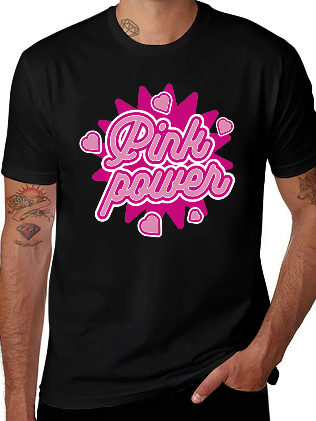 Pink Power Graphic Tee - Bold & Stylish