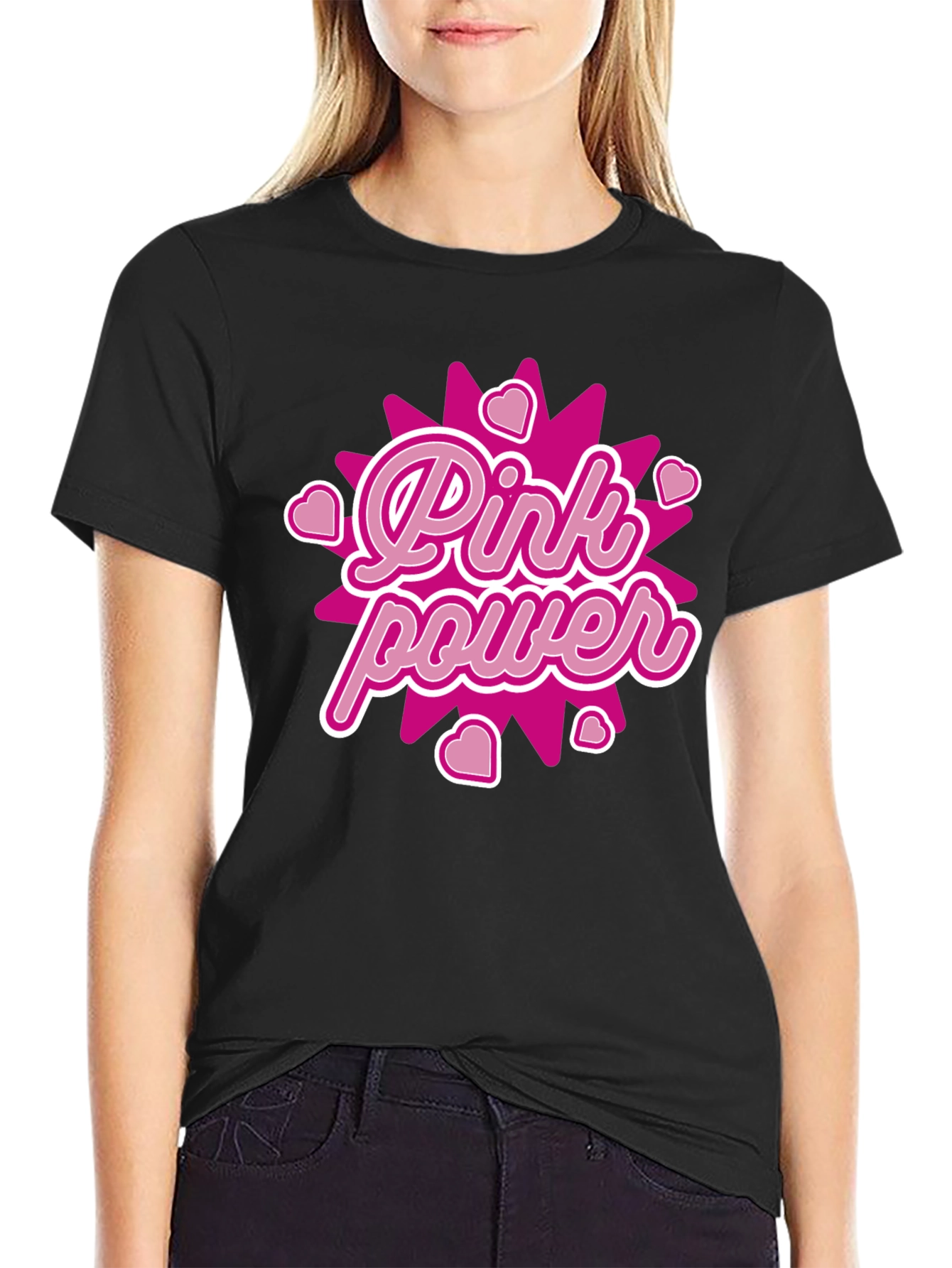 Pink Power Graphic Tee - Bold & Stylish