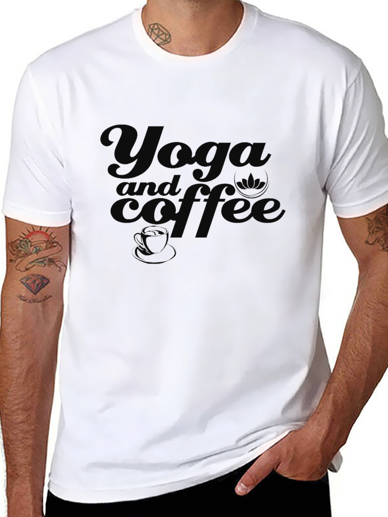 Yoga and Coffee Graphic Tee