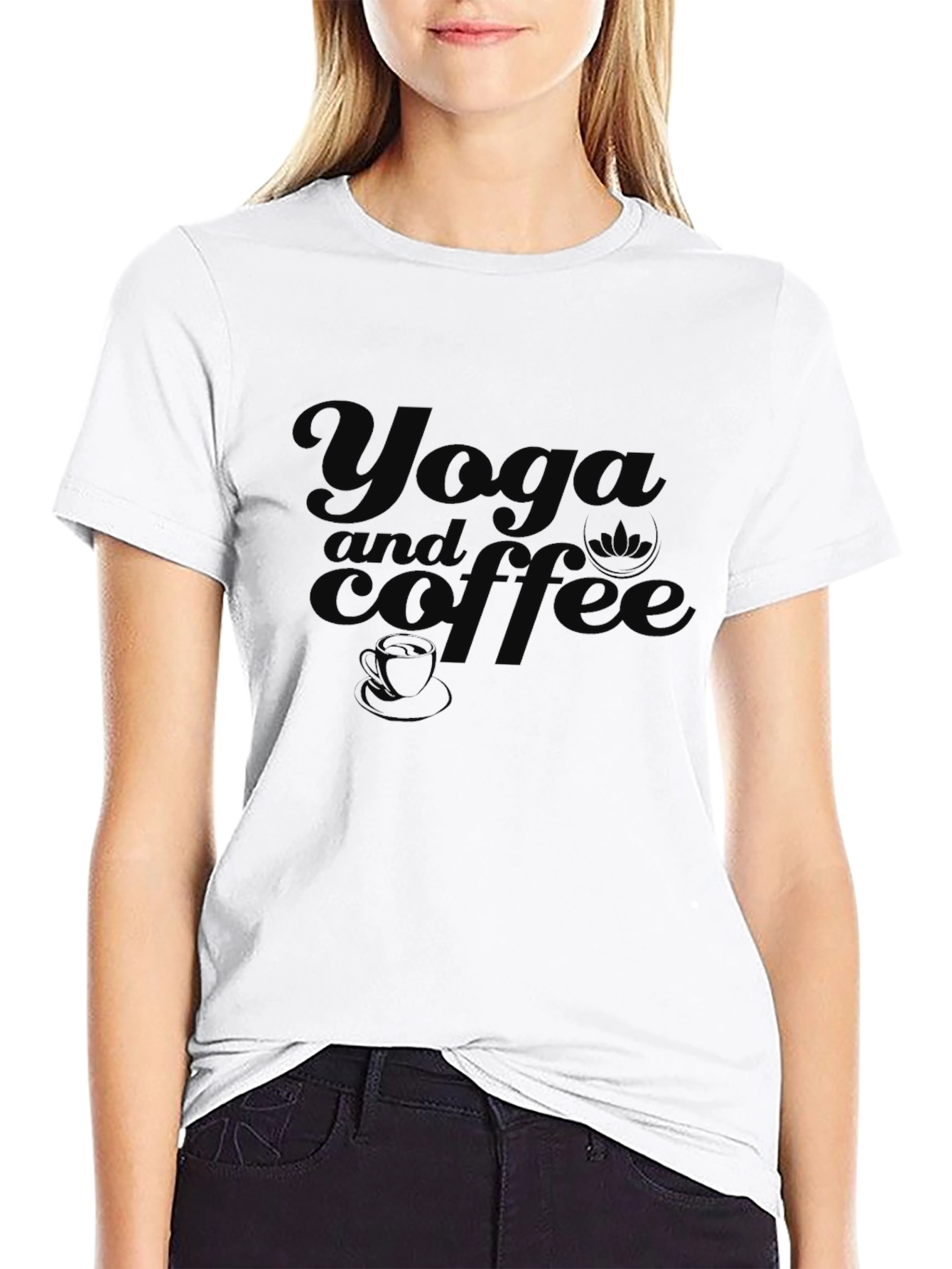 Yoga and Coffee Graphic Tee