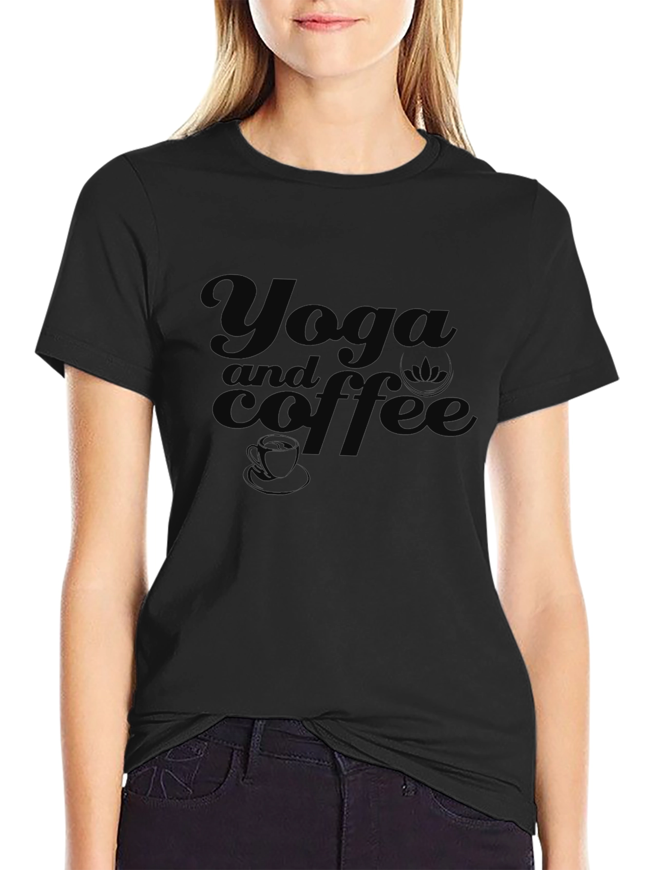 Yoga and Coffee Graphic Tee