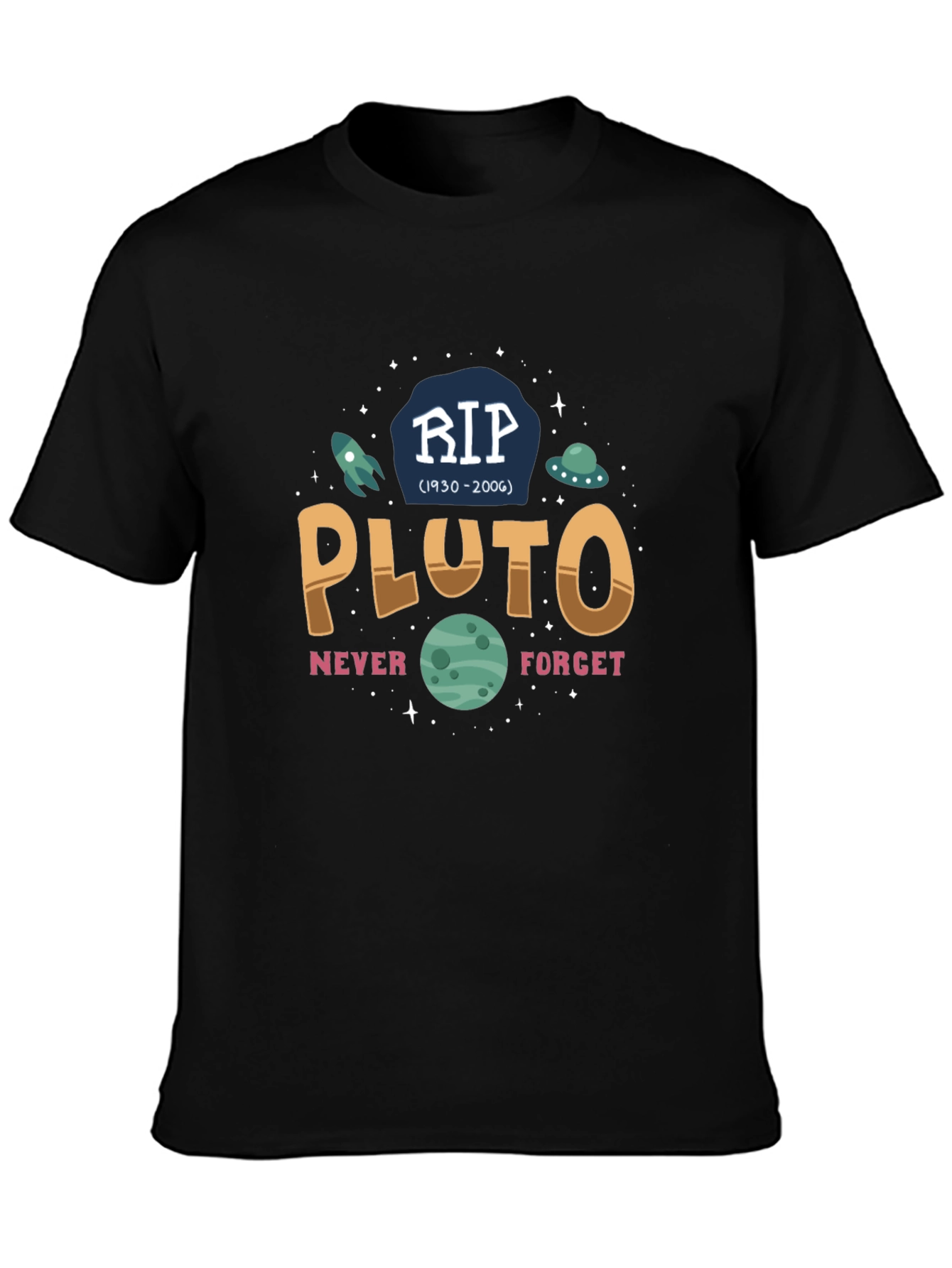 RIP Pluto Graphic T-Shirt - Never Forget