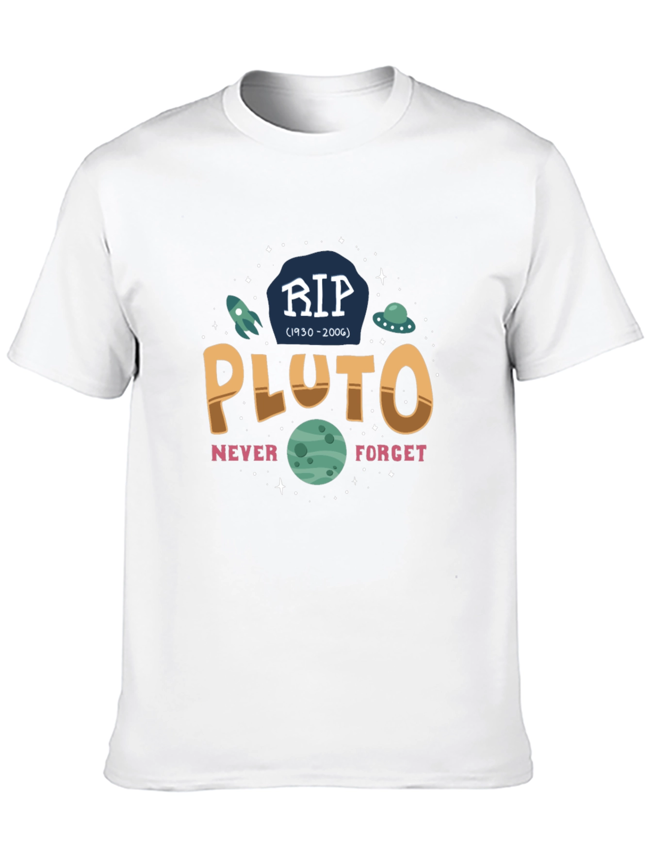 RIP Pluto Graphic T-Shirt - Never Forget
