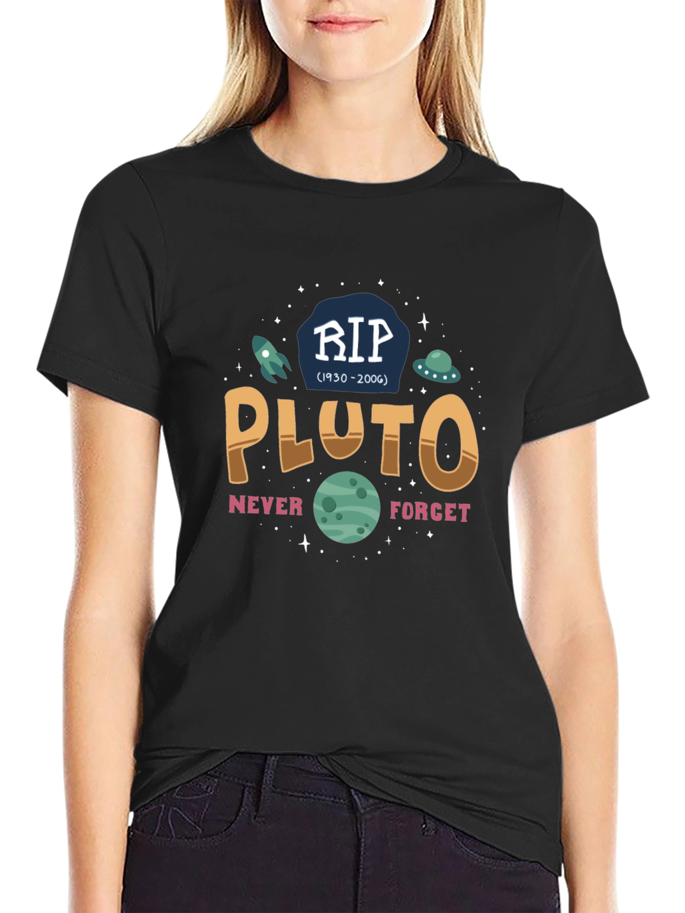 RIP Pluto Graphic T-Shirt - Never Forget