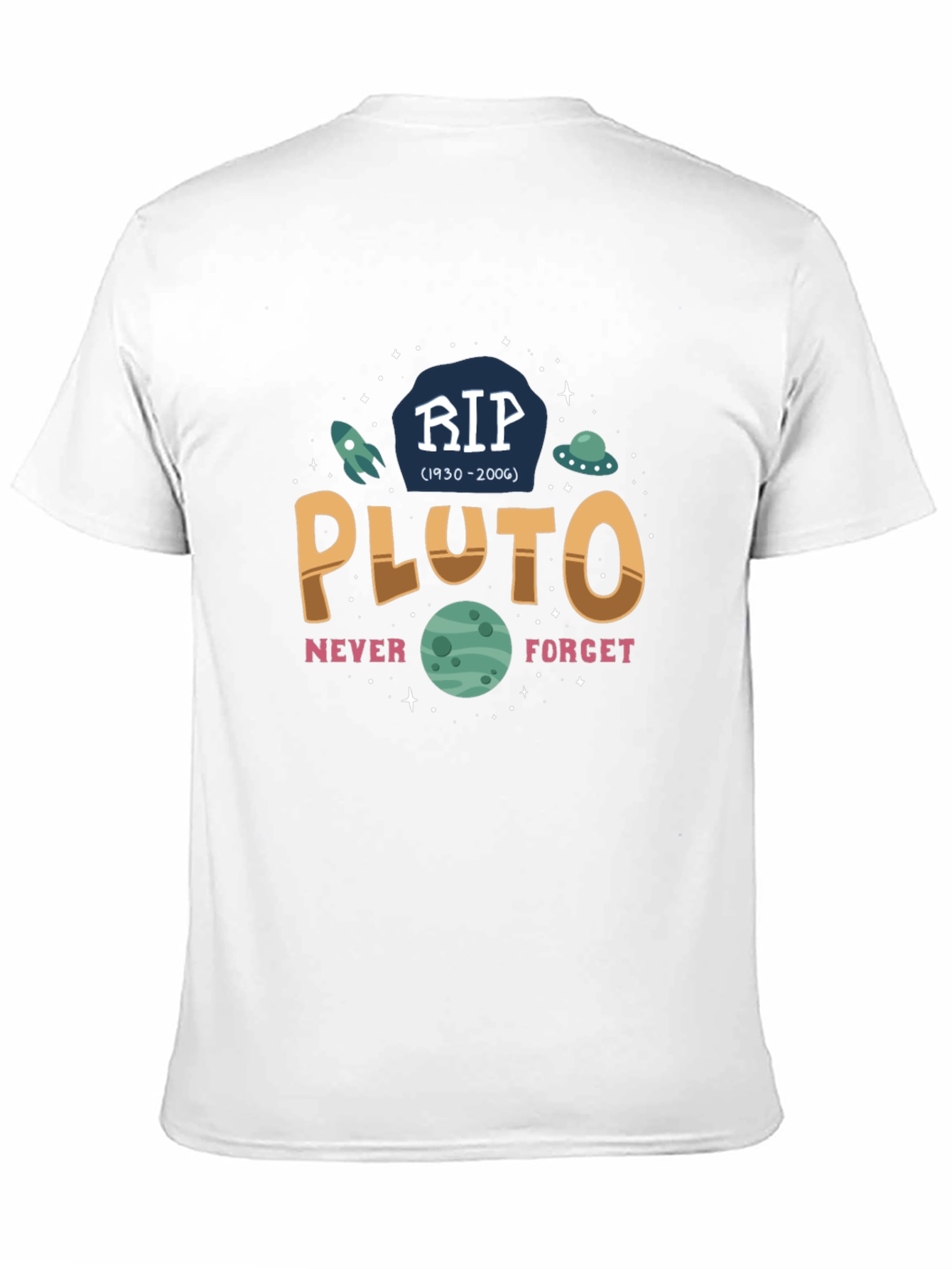 RIP Pluto Graphic T-Shirt - Never Forget
