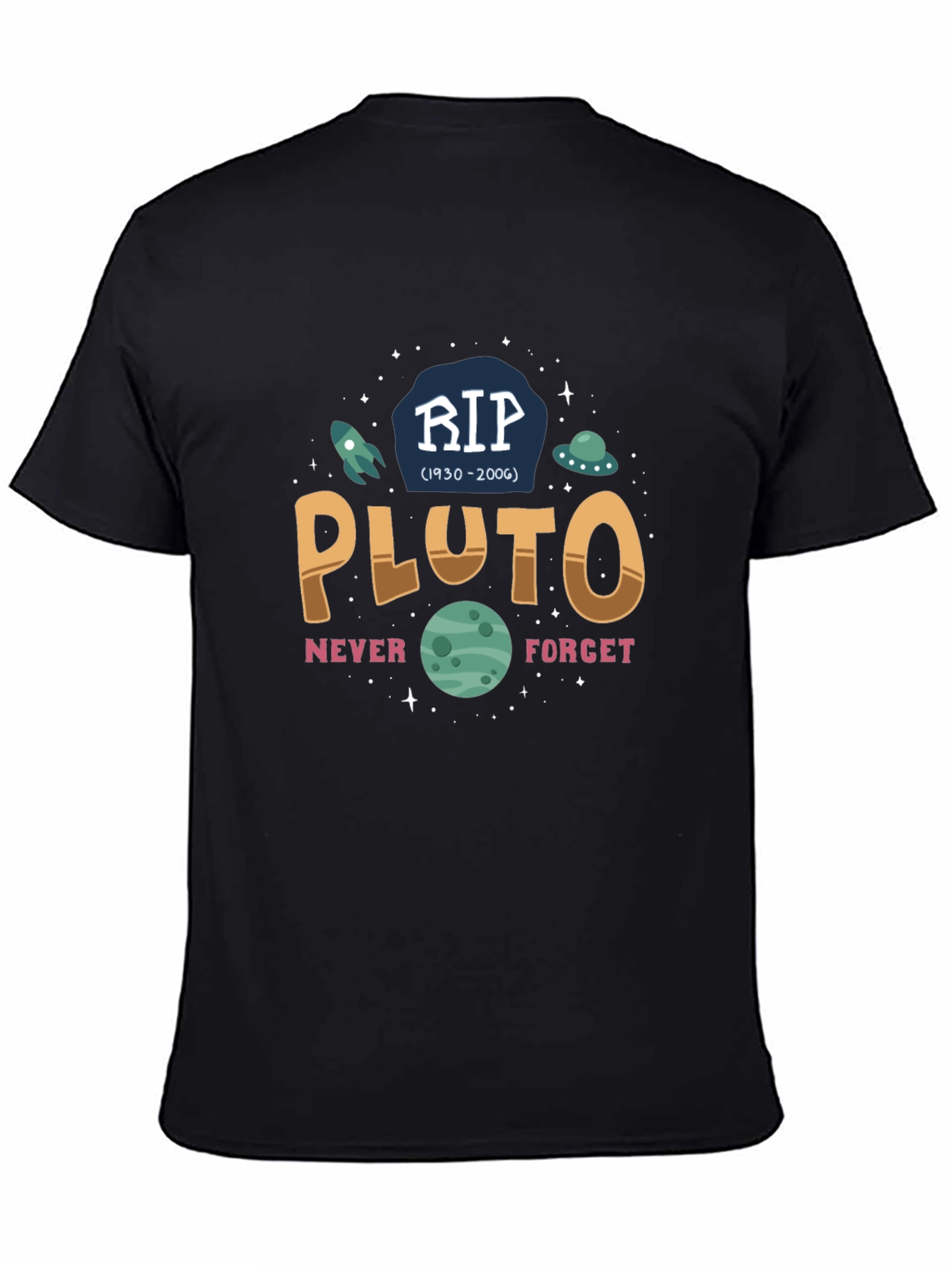 RIP Pluto Graphic T-Shirt - Never Forget