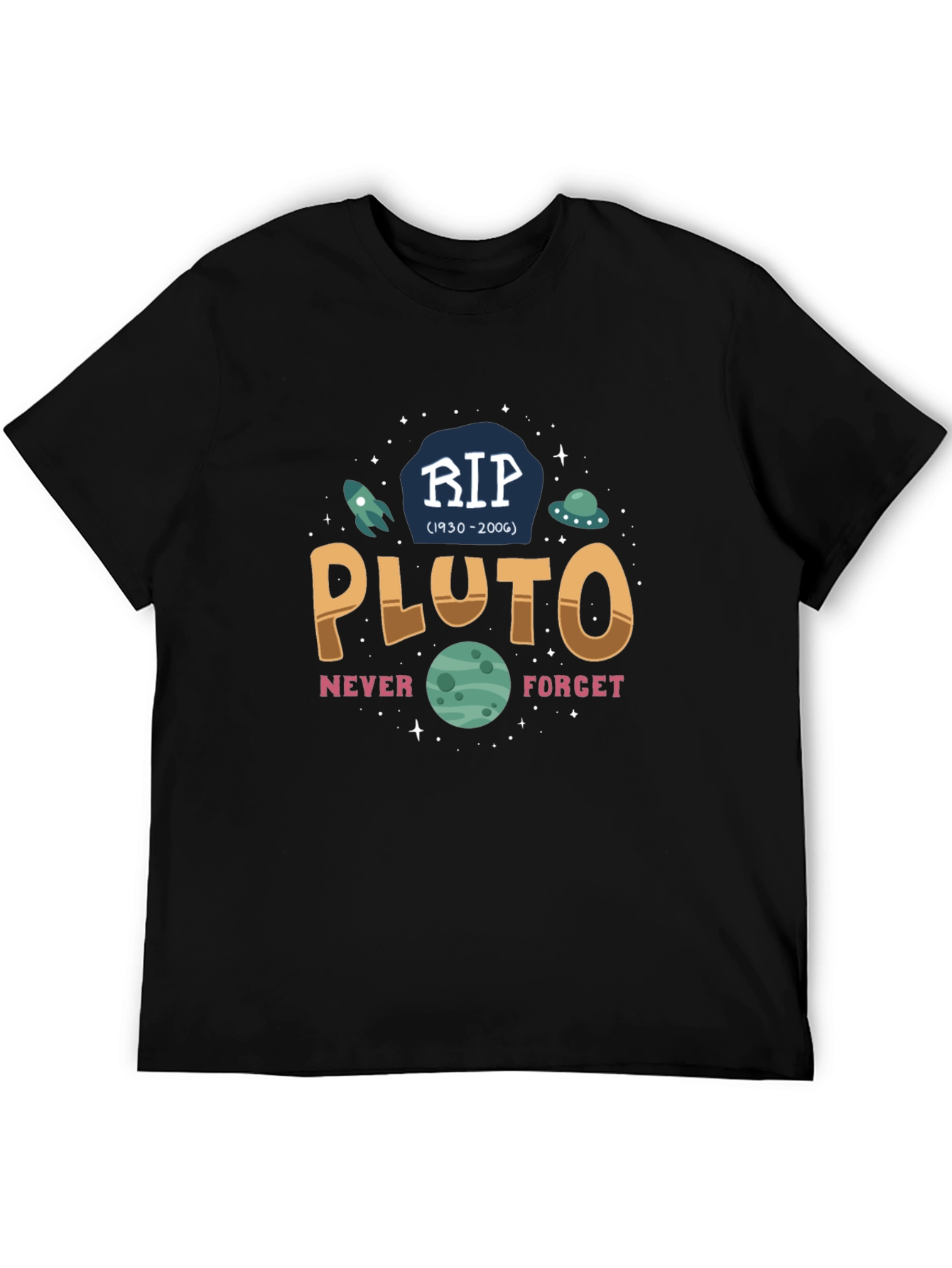 RIP Pluto Graphic T-Shirt - Never Forget