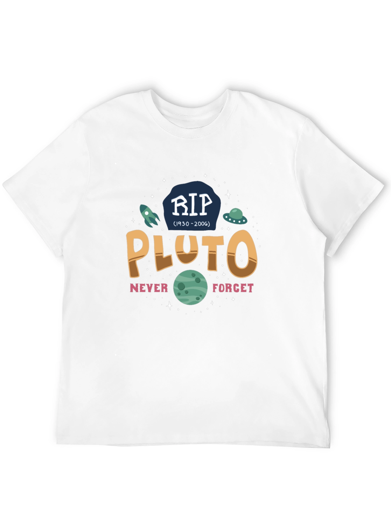 RIP Pluto Graphic T-Shirt - Never Forget