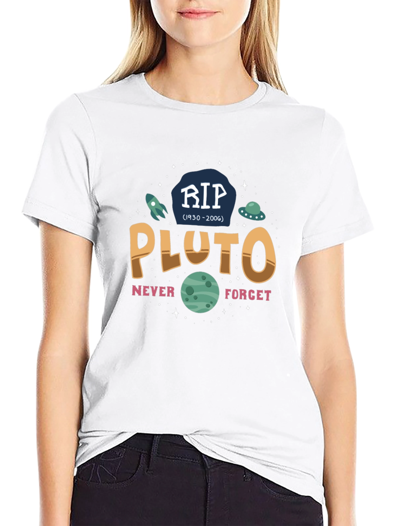 RIP Pluto Graphic T-Shirt - Never Forget