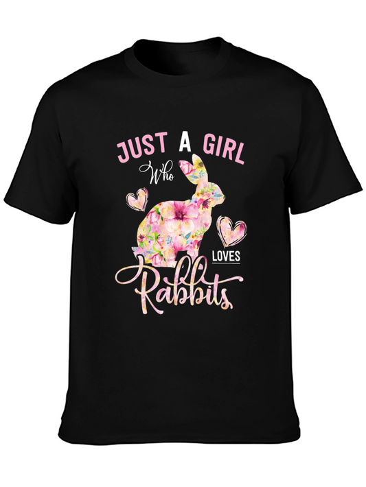 Just A Girl Who Loves Rabbits T-Shirt