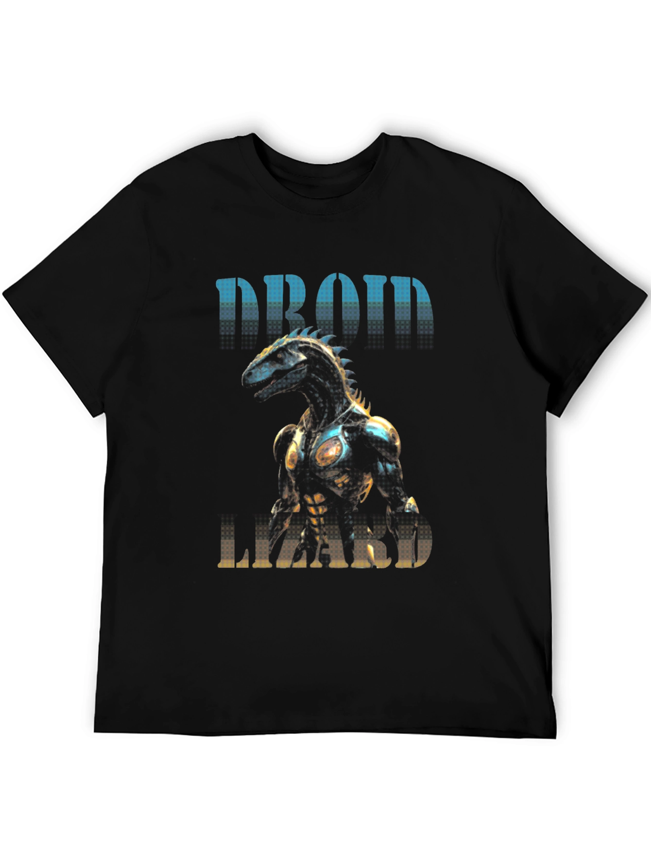Droid Lizard Graphic Tee - Unique Robot Animal Design
