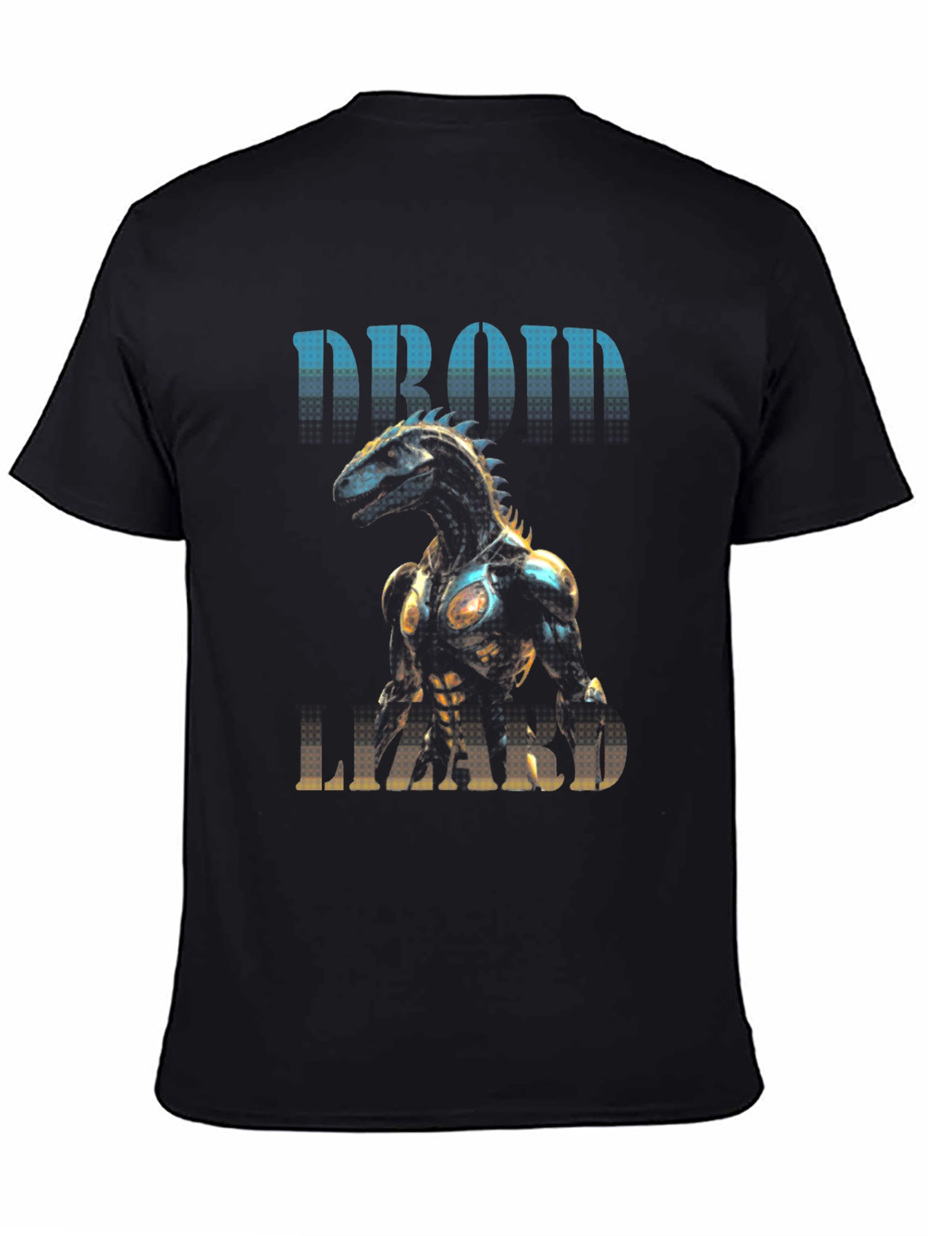 Droid Lizard Graphic Tee - Unique Robot Animal Design