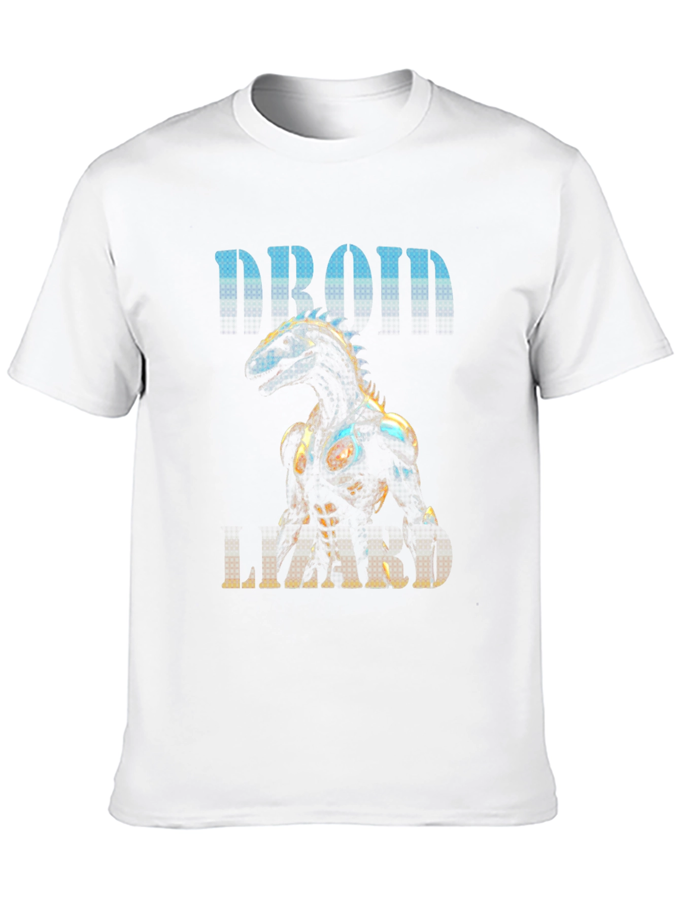 Droid Lizard Graphic Tee - Unique Robot Animal Design