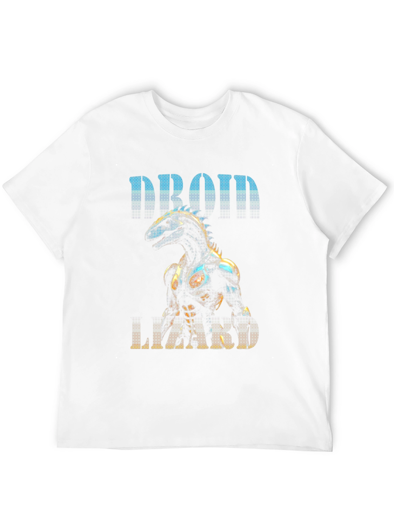Droid Lizard Graphic Tee - Unique Robot Animal Design