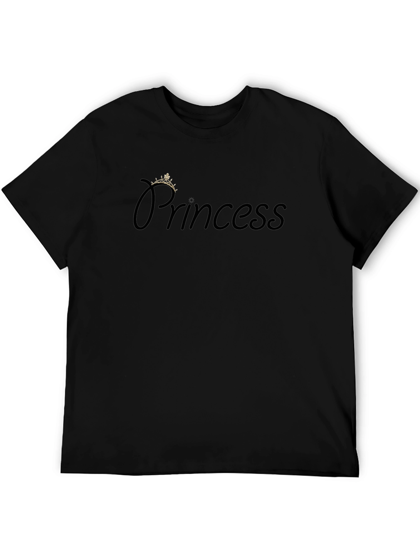 Princess Crown Graphic Tee - Black T-Shirt