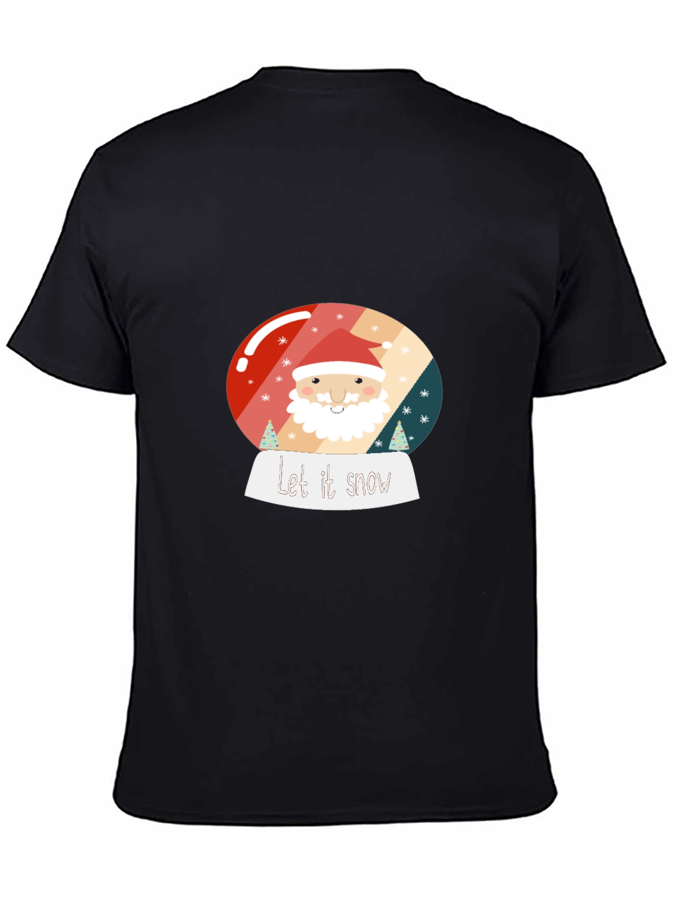 Festive Santa Snow Globe Graphic Tee