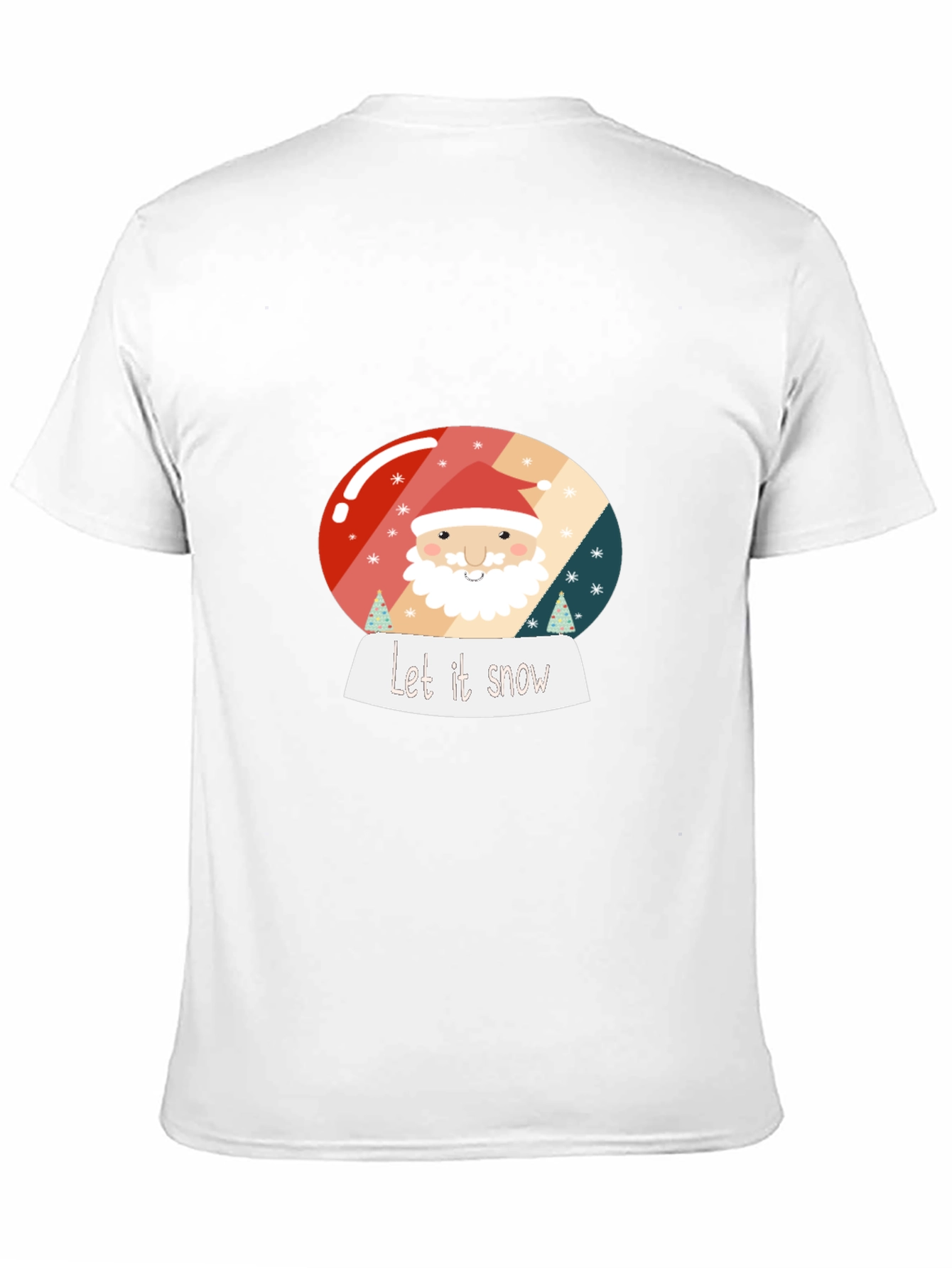 Festive Santa Snow Globe Graphic Tee