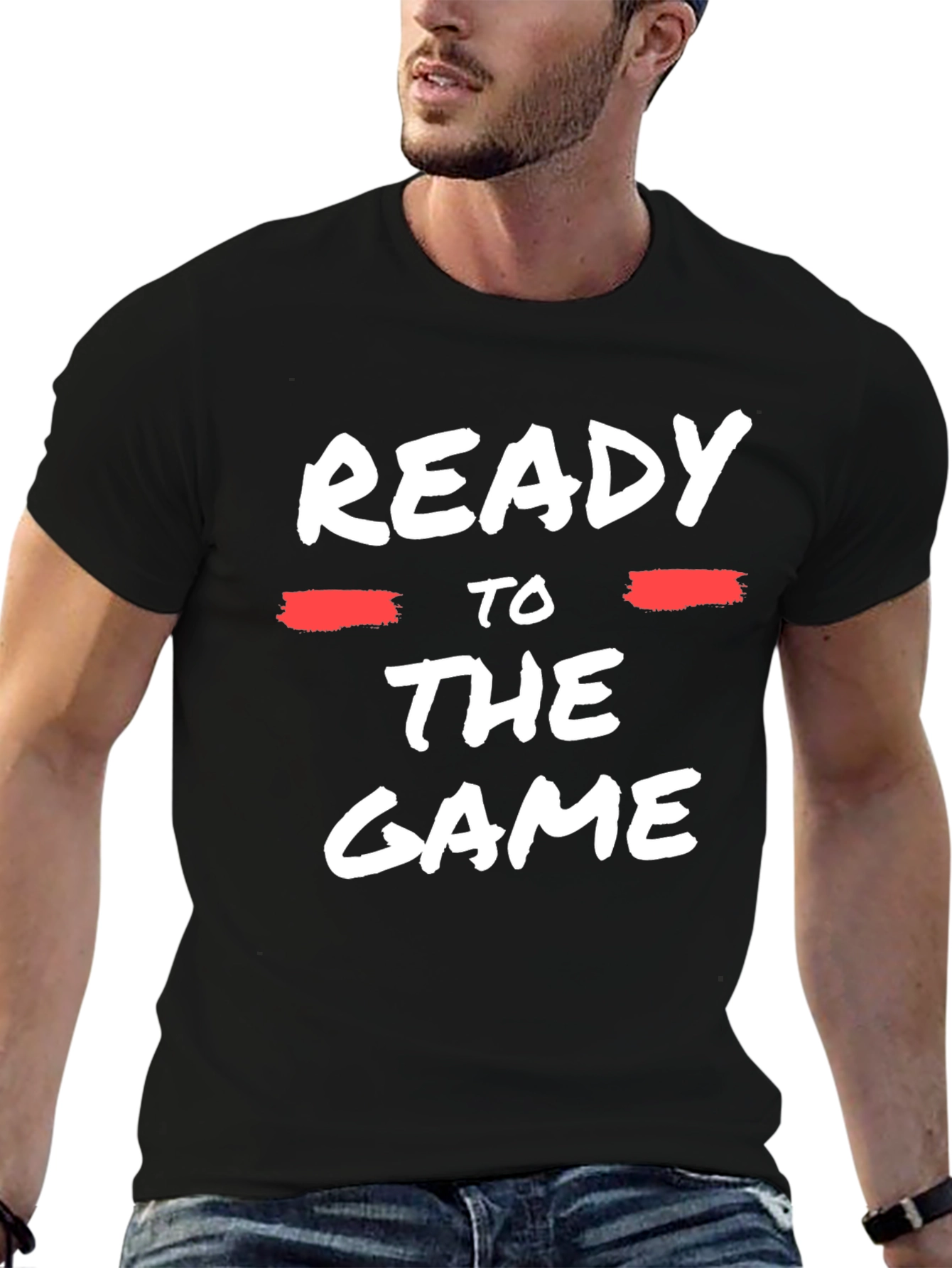 Ready to the Game Black T-Shirt