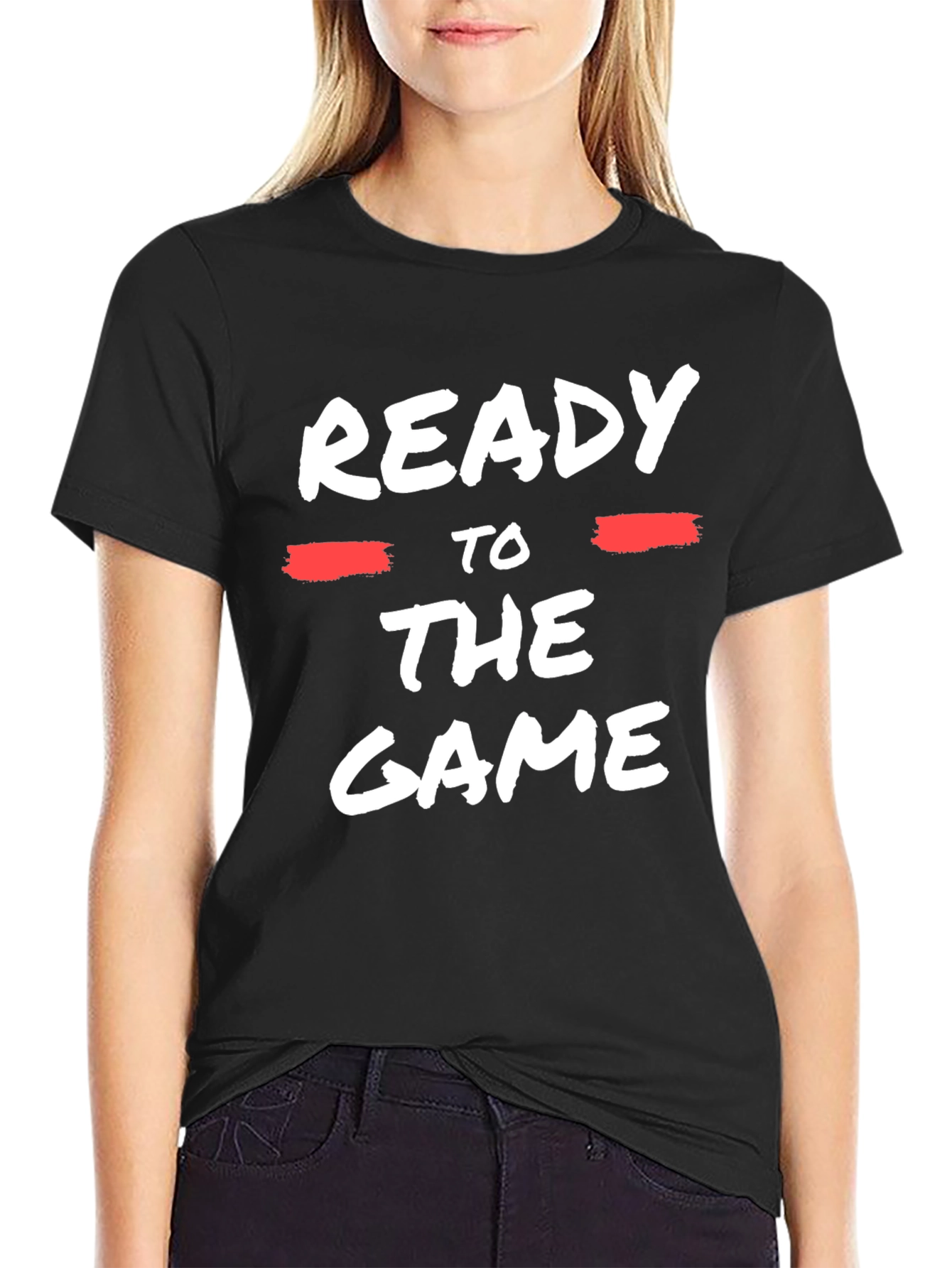 Ready to the Game Black T-Shirt