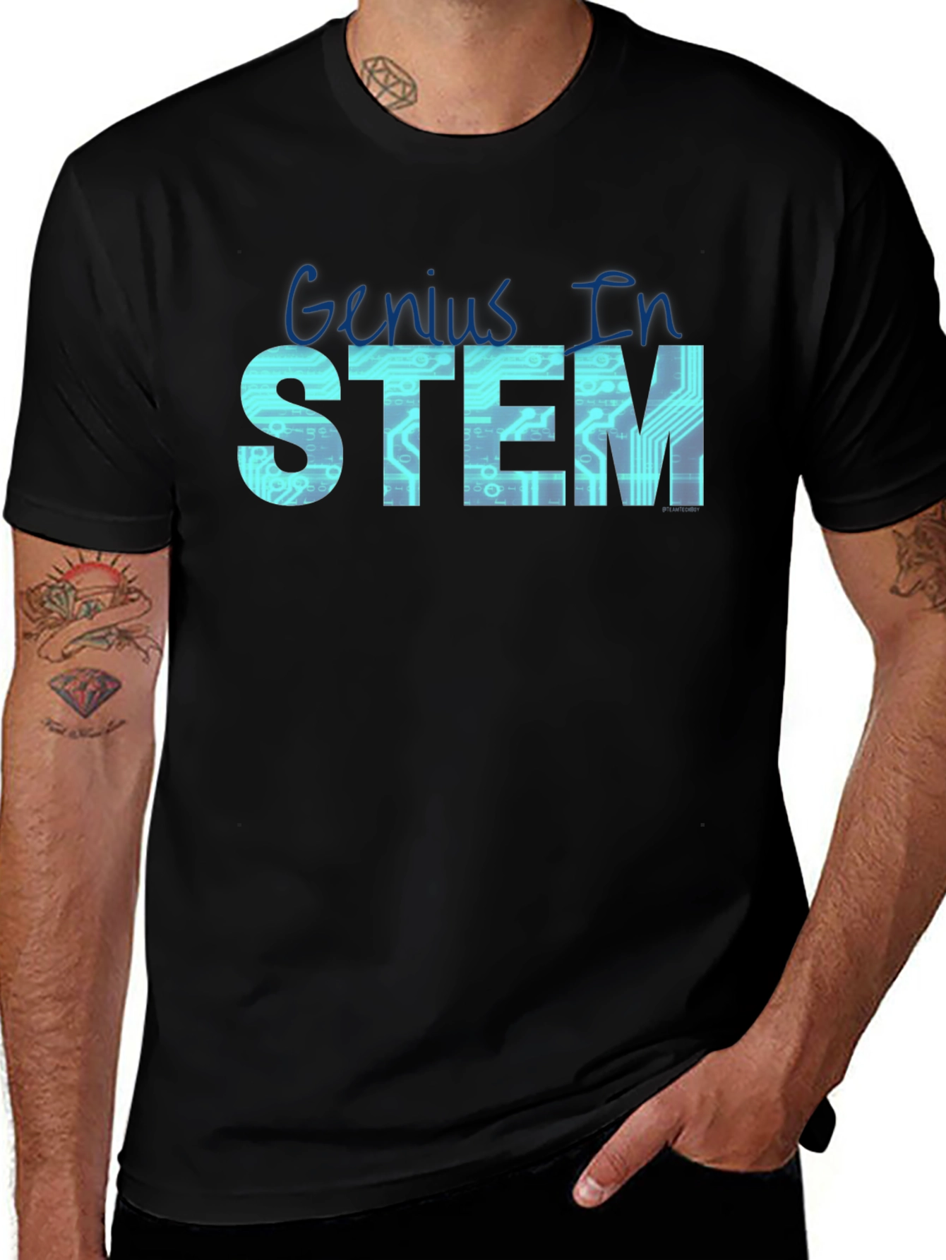 Genius In STEM T-Shirt - Science Tech Tee