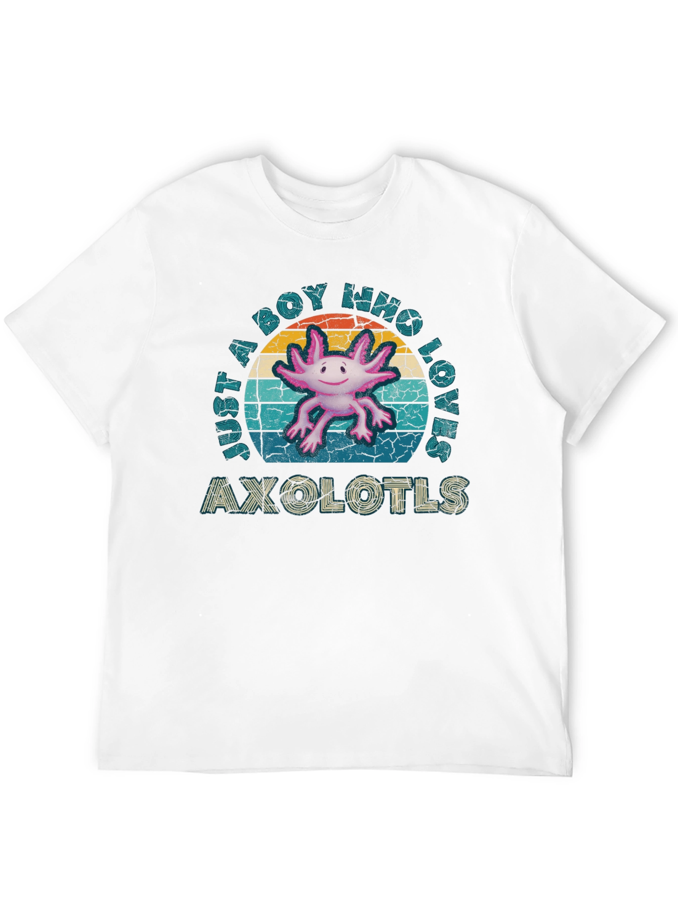 Axolotl Lover Mens Black T-Shirt
