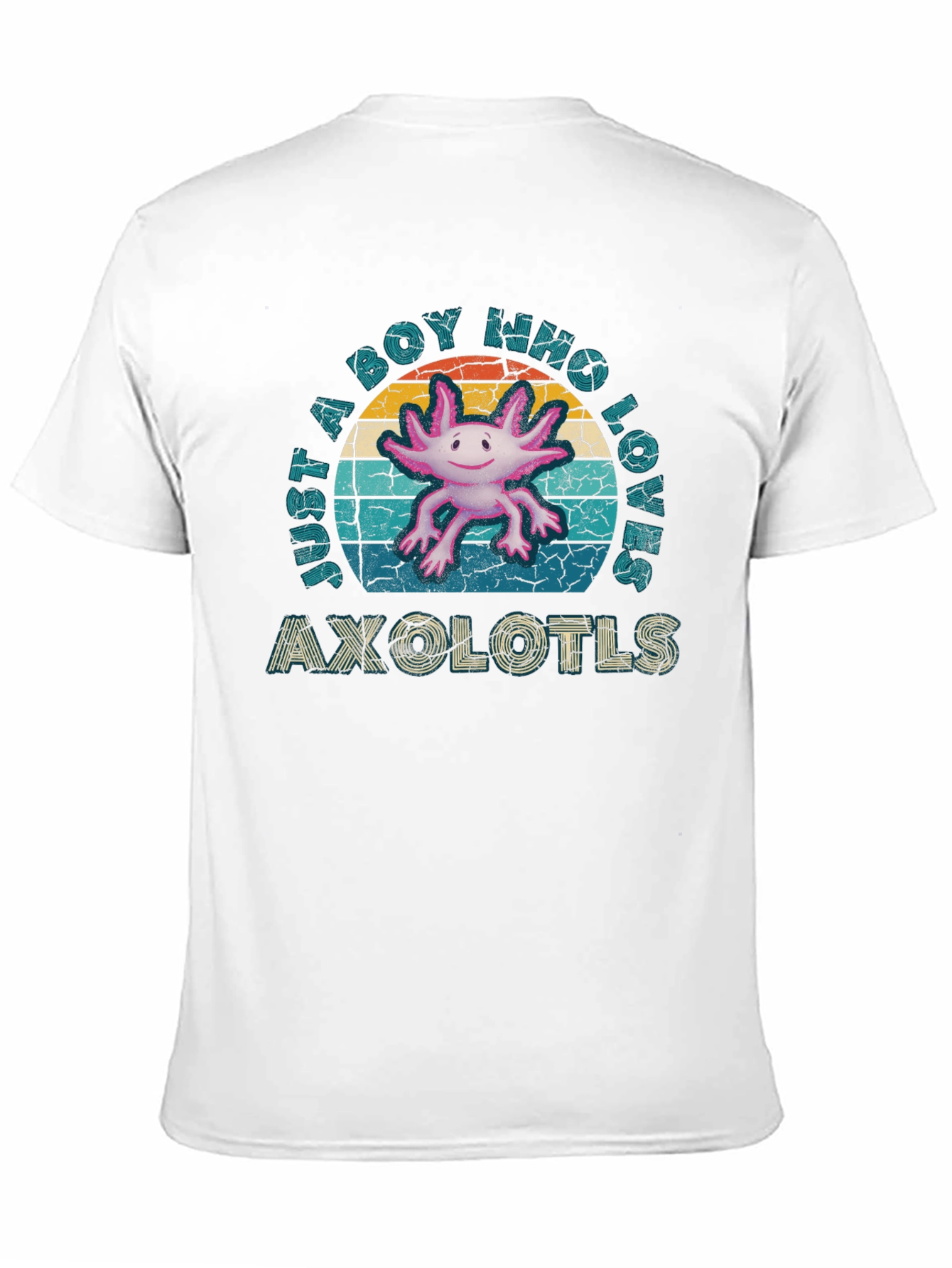 Axolotl Lover Mens Black T-Shirt