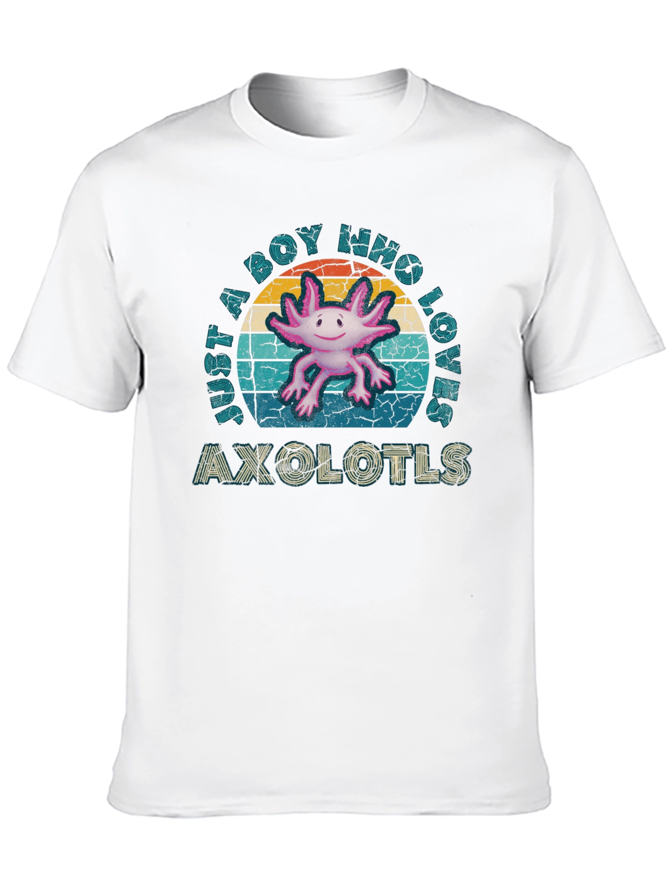 Axolotl Lover Mens Black T-Shirt