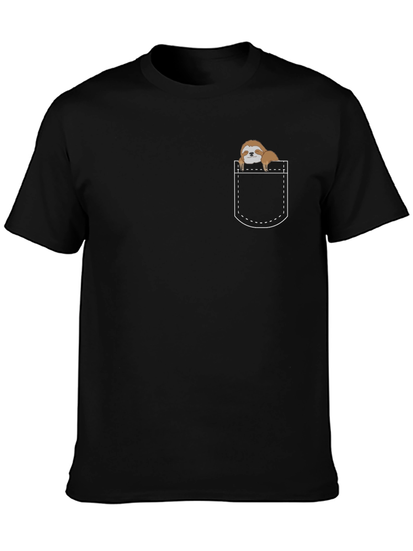 Sloth Pocket T-Shirt - Cute Animal Tee