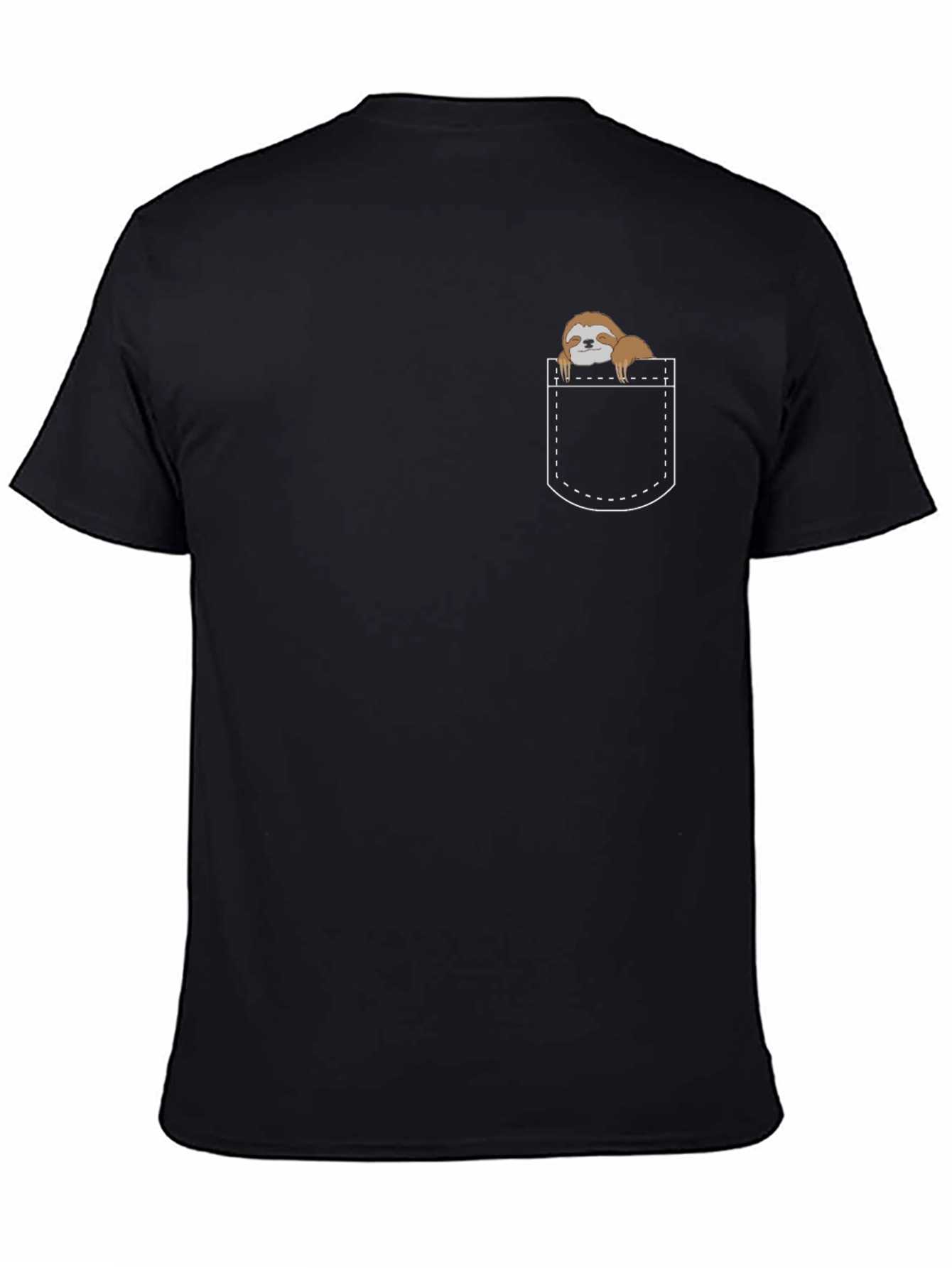 Sloth Pocket T-Shirt - Cute Animal Tee