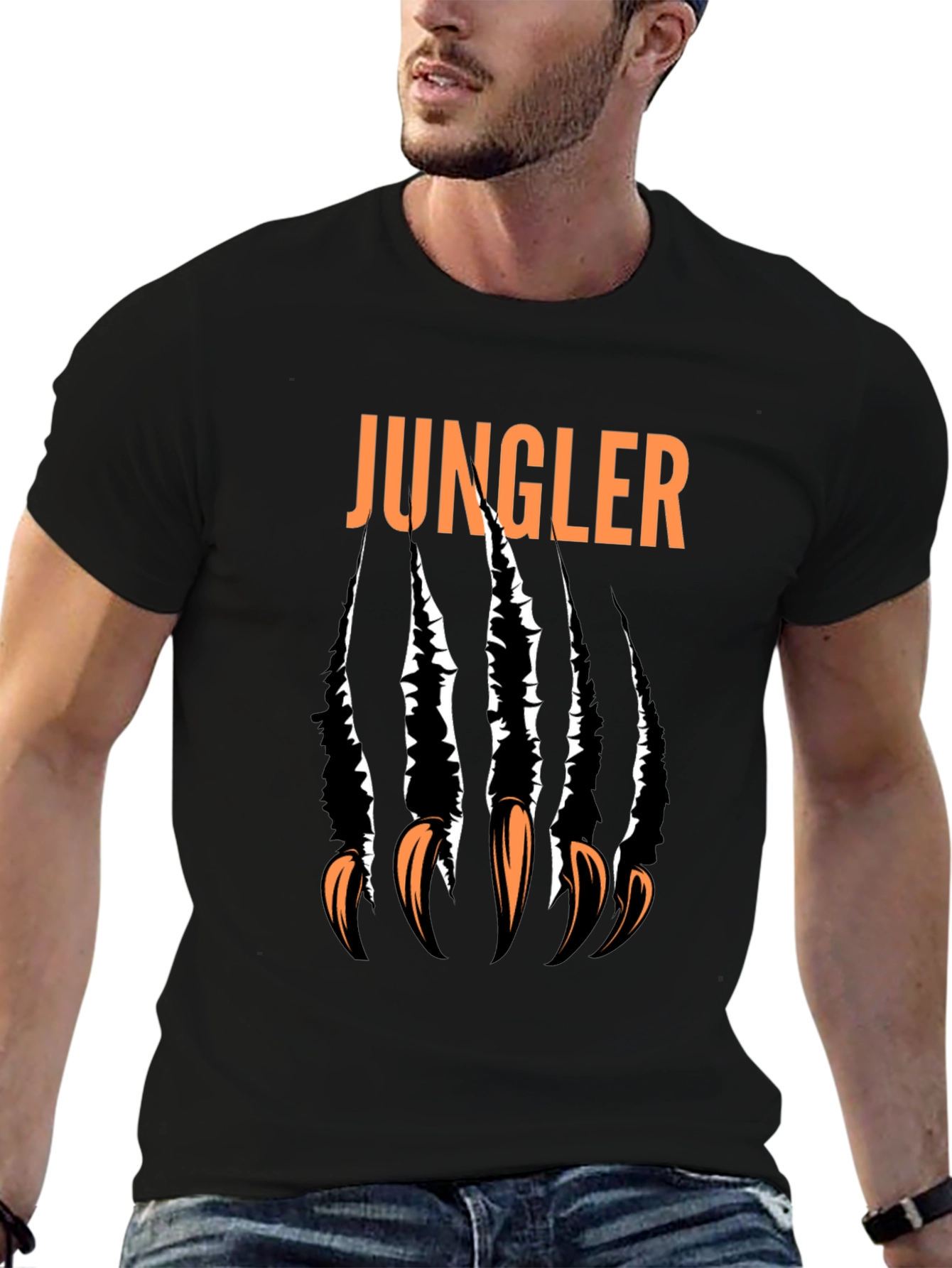 JUNGLE Claw Black Graphic T-Shirt