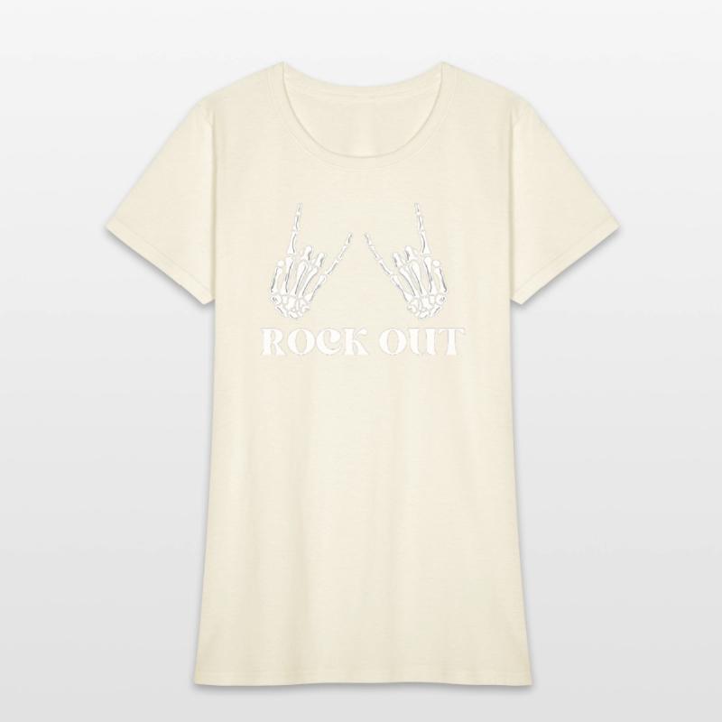 rock and roll rock out skeleton hand peace sign